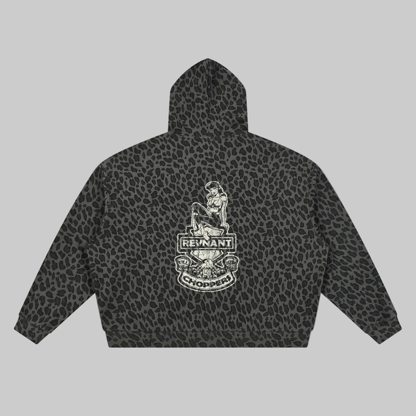 Pin Up Leopard Waffle Hoodie