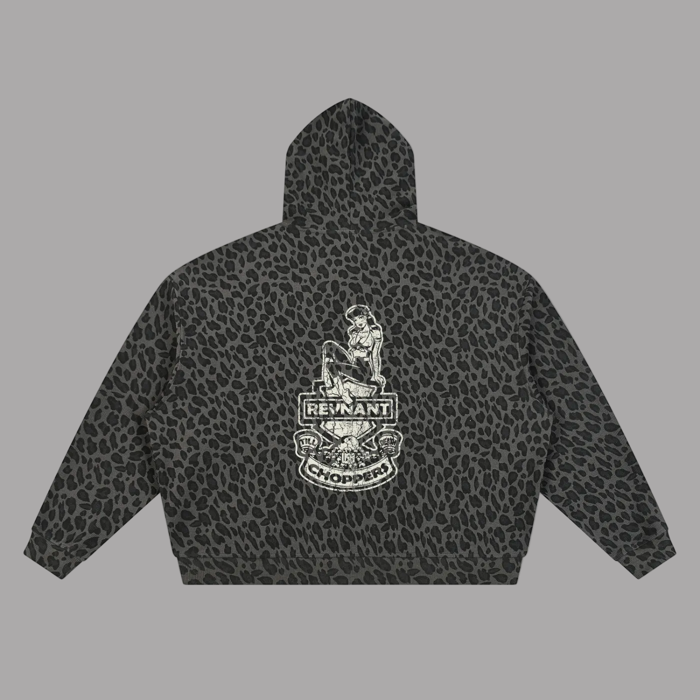 Pin Up Leopard Waffle Hoodie