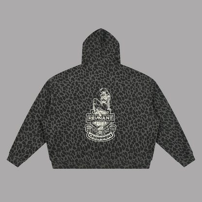 Pin Up Leopard Waffle Hoodie