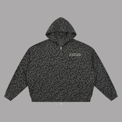 Pin Up Leopard Waffle Hoodie