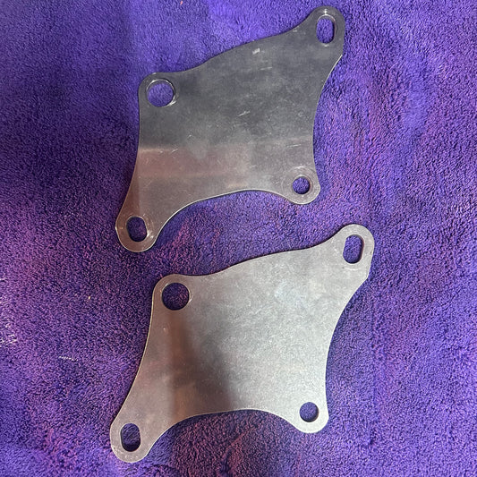 FRONT MOTOR MOUNT PLATES - STAINLESS STEEL - 1957 - 1981 IRONHEAD SPORTSTER