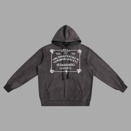 Distressed Vintage Ouija Shovel Hoodie