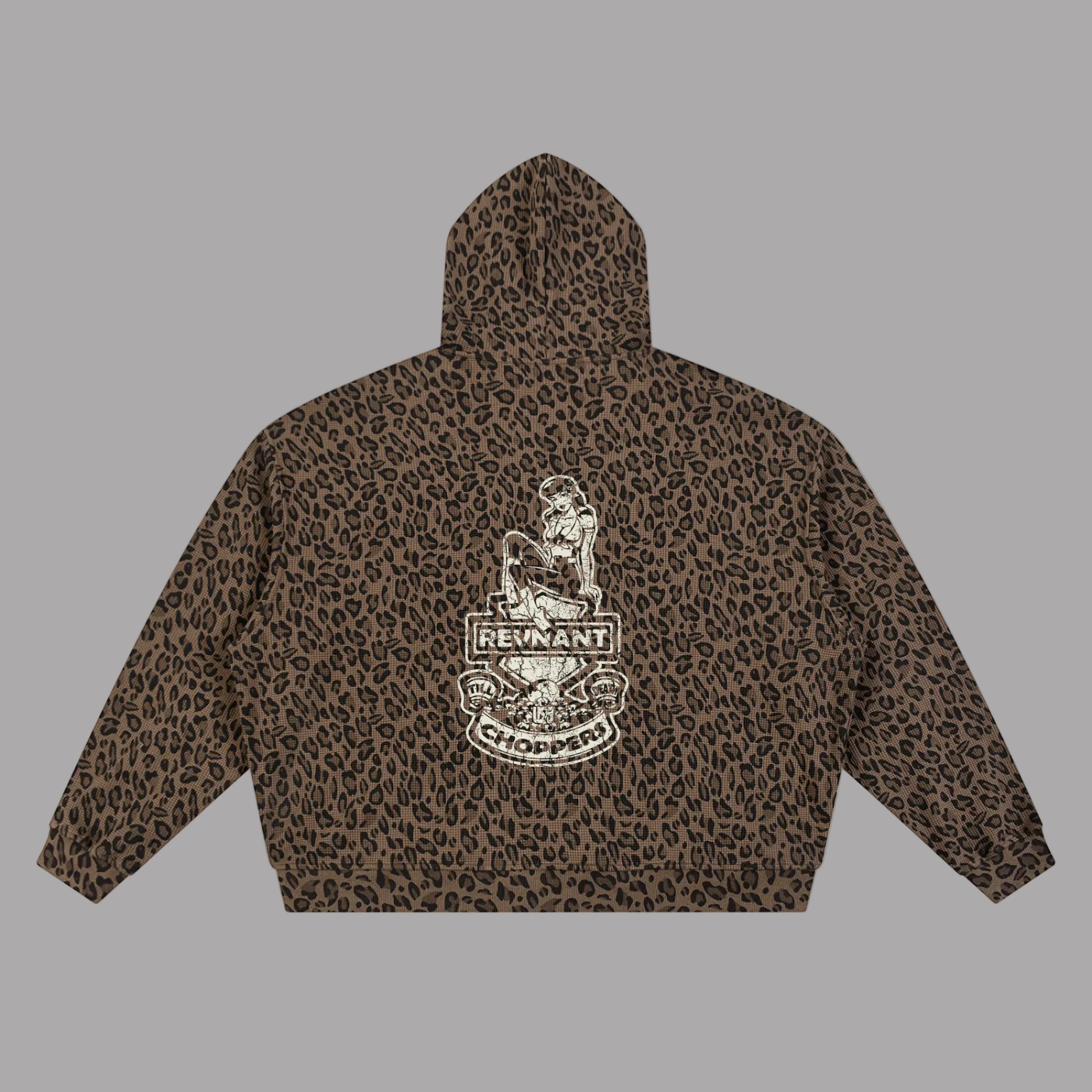 Pin Up Leopard Waffle Hoodie