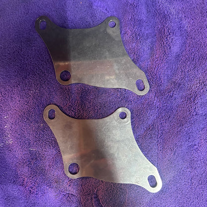FRONT MOTOR MOUNT PLATES - STAINLESS STEEL - 1957 - 1981 IRONHEAD SPORTSTER